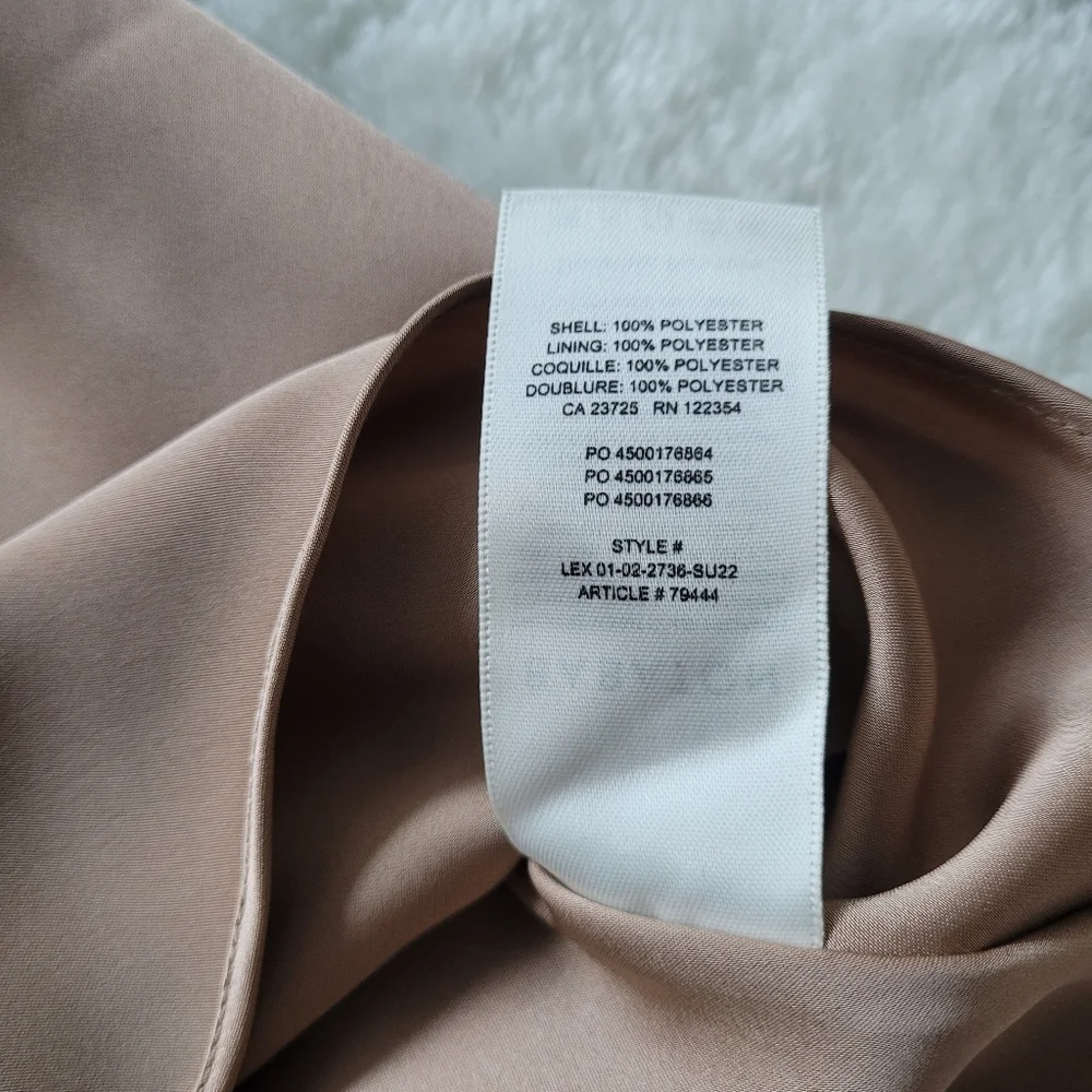 Aritzia Babaton Cowl Neck Camisole in Gold Camel Sz XS - Picture 7 of 10